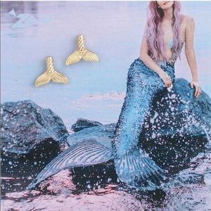 Mystical Mermaid Stud Earrings
